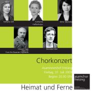 31.07.2009 – Chorkonzert „Heimat und Ferne“